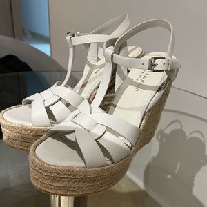 Yves Saint Laurent tribute espadrille wedges